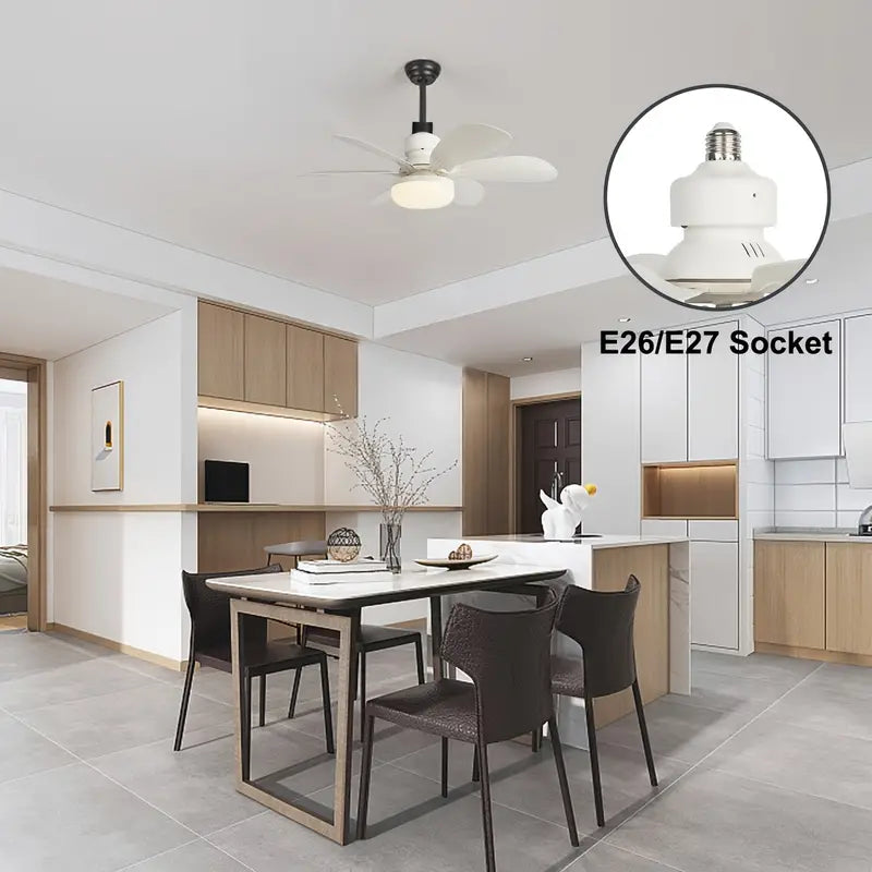 Lâmpada Ventilador Multifuncional com Controle Remoto