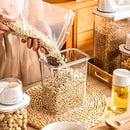 Recipiente Hermético Organizador para Armazenamentos com Copo de Medição - Conjunto de 2 Recipientes