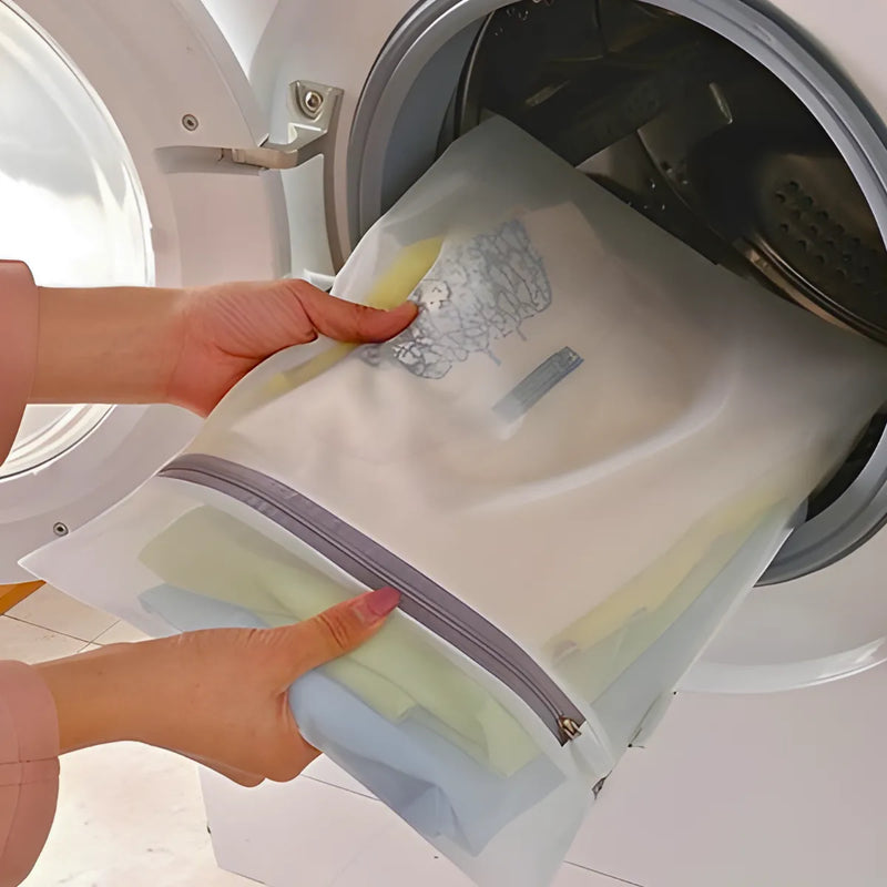 Saco de Lavanderia e Armazenamento Poliéster com Zíper