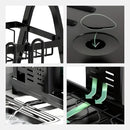 Escorredor e Organizador De Louças Inox Preto