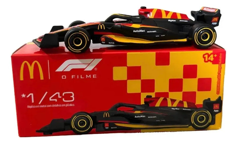 Miniaturas Carro Formula 1 Mc Donalds F1 O Filme 1/43 Kit Cor Preto