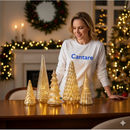 Conjunto de 5 Árvores de Mercúrio Iluminadas