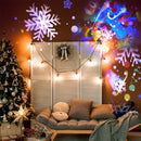 Projetor Led Natal Laser Desenhos Natalinos Jardim 886 Externo Neve