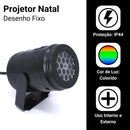 Projetor Led Natal Laser Desenhos Natalinos Jardim 886 Externo Neve