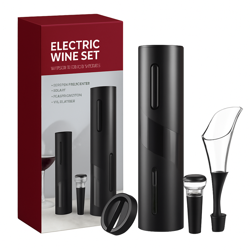 Conjunto Abridor Elétrico de Vinho