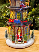 CENÁRIO VILA NATALINA TORRE COM RELÓGIO 37CM