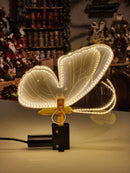 BORBOLETA 40CM COM LED WARM E MOVIMENTO COM SUPORTE BIVOLT