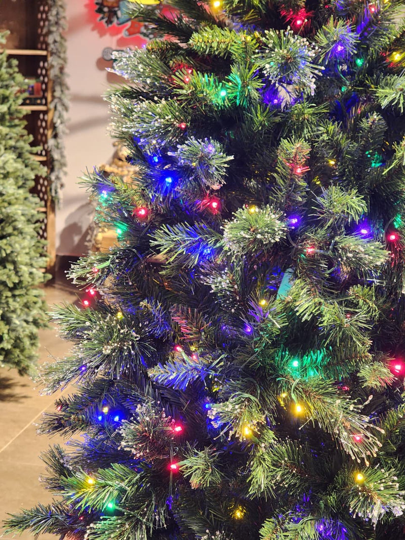 ÁRVORE PINHEIRO SINCELO 300 LEDS BICOLOR 860 GALHOS 2,10CM BIVOLT