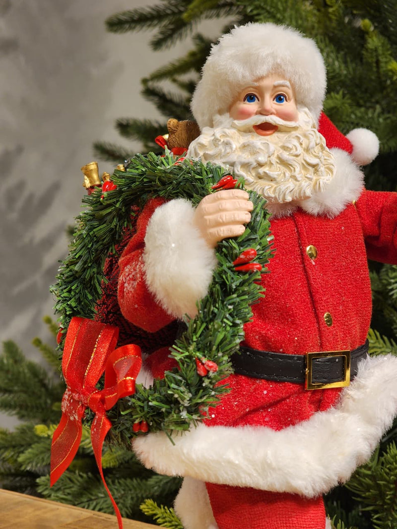 PAPAI NOEL COM LANTERNA COLEÇÃO KURT S. ADLER 27CM