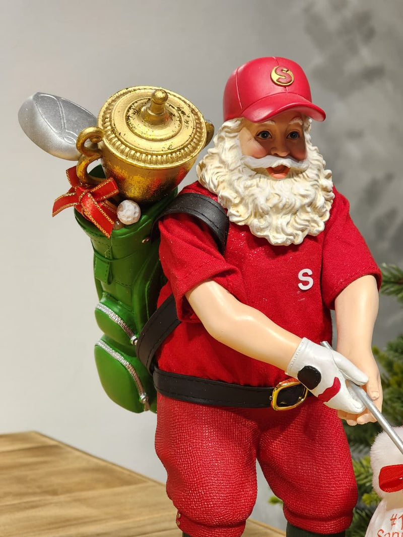 PAPAI NOEL GOLF COLEÇÃO KURT S. ADLER 27CM
